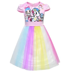 Sleeveless Unicorn Princess Party Dresses -Unicorn Fashion 2019 NEW Summer Kids Baby Girls clothes Princess sleeveless Geometry Toddler cotton casual unicorn Party Dresses 2