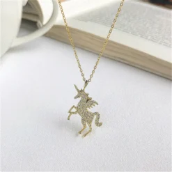 Silver Unicorn Pendant Necklaces
