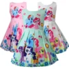 Princess Unicorn Print Dress -Unicorn Fashion 2019 New Spring and Summer My Princess Girl Print Dress Rainbow Pony Birthday Party Vestidos Dress