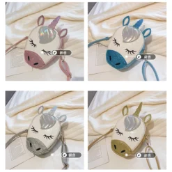 Sequins Unicorn Shoulder Bag For Girls -Unicorn Fashion 2019 Sequins Unicorn Shoulder Bag For Girls Fashion Vogue Phone Key Card Crossbody Bags For Women 2
