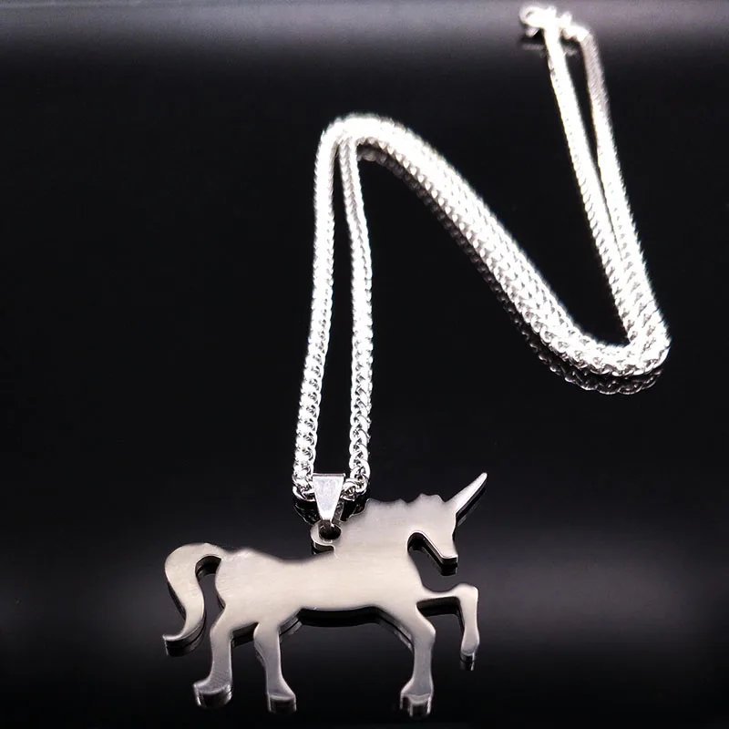 Unicorn Stainless Steel Necklace 4 Unicorn Stainless Steel Necklace - Image 2