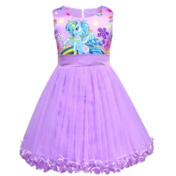 Little Unicorn Princess Dresses -Unicorn Fashion 2019 summer Girls princess dress Little Pony Princess Dress Children Party Birthday Dresses Kids clothing Baby 2