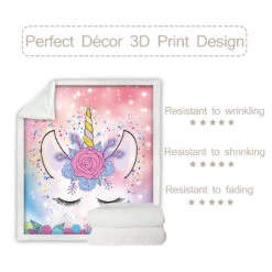 Pink Unicorn Lash Fleece Blanket 10 Pink Unicorn Lash Fleece Blanket -Unicorn Fashion 240