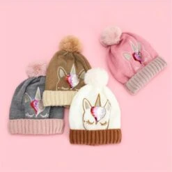 Unicorn Sequin Knitted Wool Beanie Hat -Unicorn Fashion 243254 h972ol