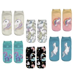 3D Printed Unicorn Womens Socks