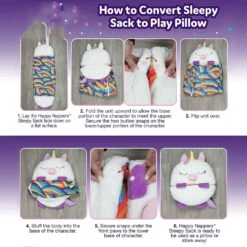 Unicorn Plush Blanket And Sleeping Sack In One -Unicorn Fashion 252669 7f9cdj