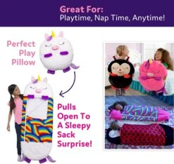 Unicorn Plush Blanket And Sleeping Sack In One -Unicorn Fashion 252669 bbguux