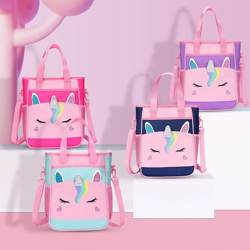 Unicorn Lovely School Tote Bag For Girls 4 Unicorn Lovely School Tote Bag For Girls - Image 2
