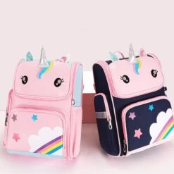 Cartoon 3D Unicorn Waterproof Backpack