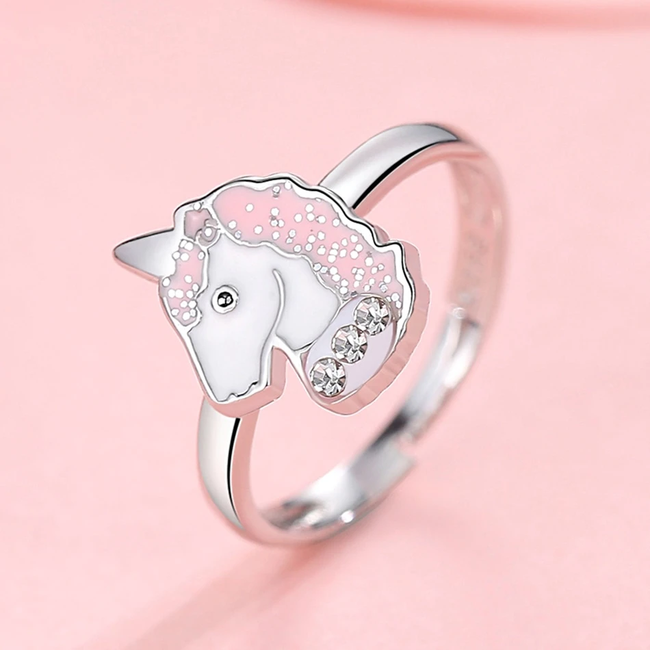 925 Sterling Silver Unicorn Adjustable Ring 6 925 Sterling Silver Unicorn Adjustable Ring - Image 4