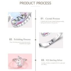 925 Sterling Silver Unicorn Adjustable Ring 13 925 Sterling Silver Unicorn Adjustable Ring -Unicorn Fashion 252817 fzq58p