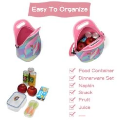 Unicorn Insulated Lunch Bag For Kids -Unicorn Fashion 254214 5iqnvu