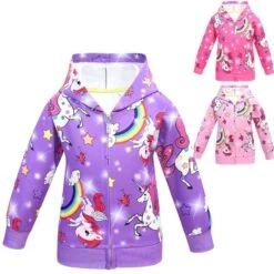 Colorful Unicorn Hooded Jackets