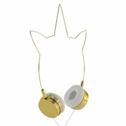 Lovely Gold Unicorn Headphones Wired 3.5mm Earphones -Unicorn Fashion 25535 fcfc3b