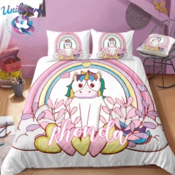 Personalized Custom Baby Unicorn Bedding Set