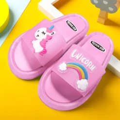 Unicorn LED Light-Up Flip Flops For Children -Unicorn Fashion 261520 j3ti2s