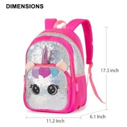 Glitter Sequins Unicorn School Backpack -Unicorn Fashion 264611 rywxtj