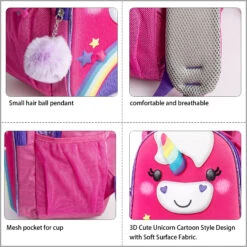 Unicorn Rainbow Stylish School Bag For Girls -Unicorn Fashion 266973 uj8j7m