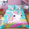 Personalized Custom Adorable Unicorn Bedding Set -Unicorn Fashion 281