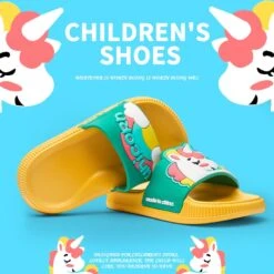 Unicorn Cartoon Colorful Flip-Flops -Unicorn Fashion 285962 kcw6do