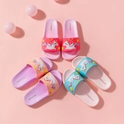Rainbow Unicorn Summer Slippers For Girl 9 Rainbow Unicorn Summer Slippers For Girl -Unicorn Fashion 286023 5jwoud