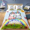 Personalized Custom Two Baby Unicorn Bedding Set -Unicorn Fashion 291