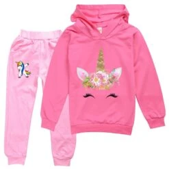 Unicorn Children Sweater + Casual Pants Suit -Unicorn Fashion 297391 e7swwx