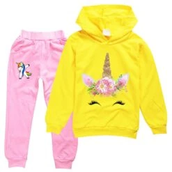 Unicorn Children Sweater + Casual Pants Suit -Unicorn Fashion 297391 oaad2u
