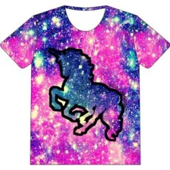 Fashion Unicorn 3D Printed T-shirt