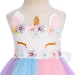 Cute Flower Unicorn Rainbow Dress 10 Cute Flower Unicorn Rainbow Dress -Unicorn Fashion 2pcs Set Cute Baby Kid Girls Clothes Set Flower Unicorn Rainbow Dress Birthday Cake Smash Outfit 3