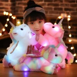38cm LED Light Up Unicorn Plush Toy -Unicorn Fashion 301977 kwmwkg
