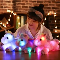38cm LED Light Up Unicorn Plush Toy -Unicorn Fashion 301977 m61mpw