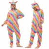 Pink Unicorn Icons Hooded Blanket 2 Pink Unicorn Icons Hooded Blanket -Unicorn Fashion 33 1