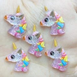 10pcs DIY Unique Cute Unicorn Charm Figure
