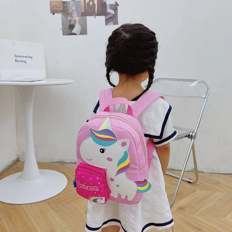Unicorn Cartoon Canvas Children School Backpack 4 Unicorn Cartoon Canvas Children School Backpack - Image 2