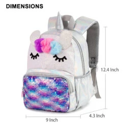 Holographic Unicorn Sequins School Backpack -Unicorn Fashion 341236 lvodvv