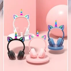 Cute Unicorn Wireless Headphones With Micrphones -Unicorn Fashion 348940 4tkorb