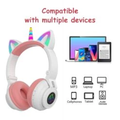 Cute Unicorn Wireless Headphones With Micrphones -Unicorn Fashion 348940 tsi3d6