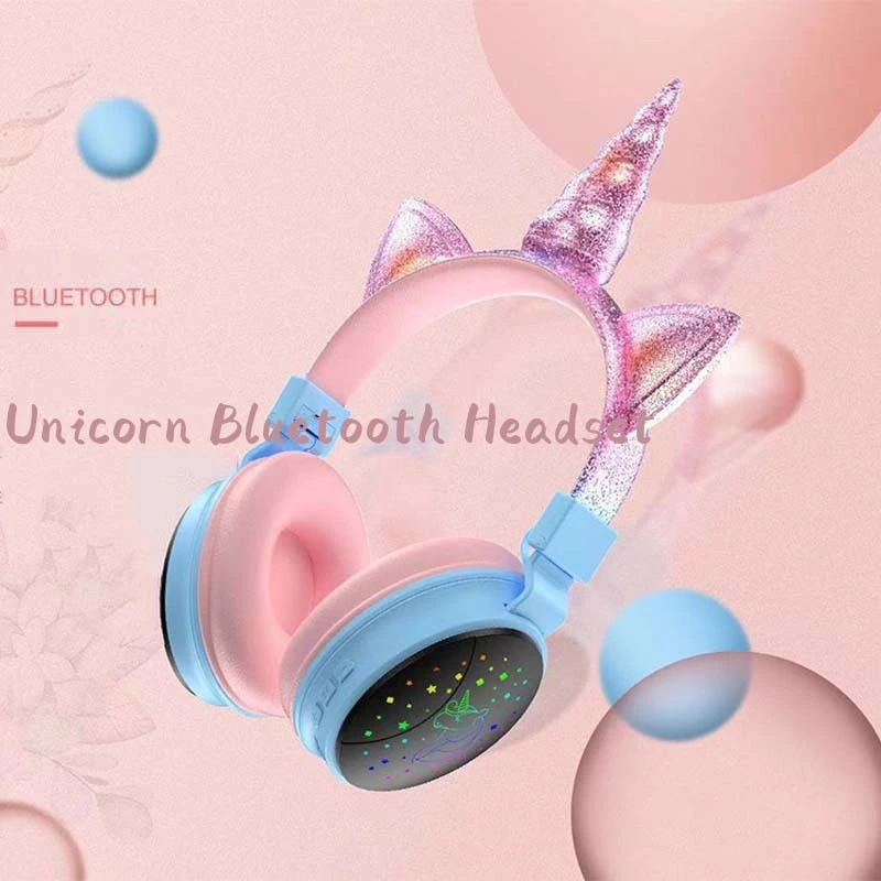 Unicorn Built-in Microphone Wireless Headphone 4 Unicorn Built-in Microphone Wireless Headphone - Image 2