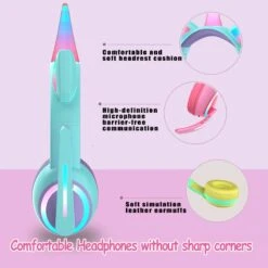 Cartoon Unicorn Bluetooth 5.0 Headphone -Unicorn Fashion 349107 ibjayi
