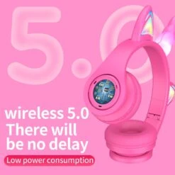 Unicorn Cat Ear Bluetooth Headset -Unicorn Fashion 349511 fzat6h