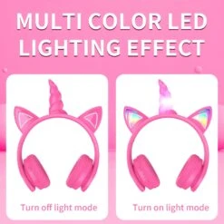 Unicorn Cat Ear Bluetooth Headset -Unicorn Fashion 349511 hwx7st
