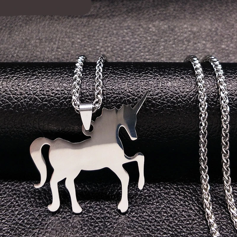 Unicorn Stainless Steel Necklace 3 Unicorn Stainless Steel Necklace