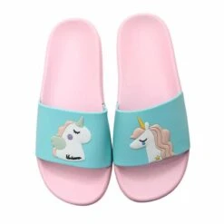 Children Beach Slippers Unicorn Sea Shoe