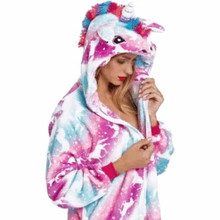 Blue Purple Unicorn Onesie Costume For Girls -Unicorn Fashion 37