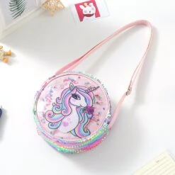 Shiny Unicorn Clutch Bag For Kids -Unicorn Fashion 377875 rhrymj