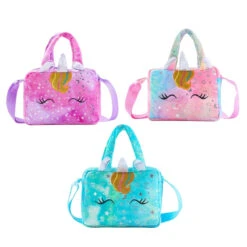 Soft Plush Unicorn Trendy Totes Bag For Kids -Unicorn Fashion 378402 b6f4e5