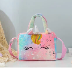 Soft Plush Unicorn Trendy Totes Bag For Kids -Unicorn Fashion 378402 eebaac
