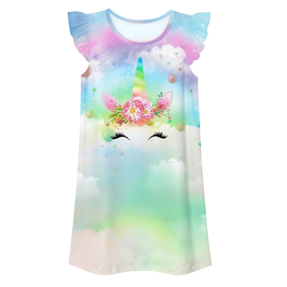 Princess Rainbow Unicorn Summer Dress 7 Princess Rainbow Unicorn Summer Dress - Image 5