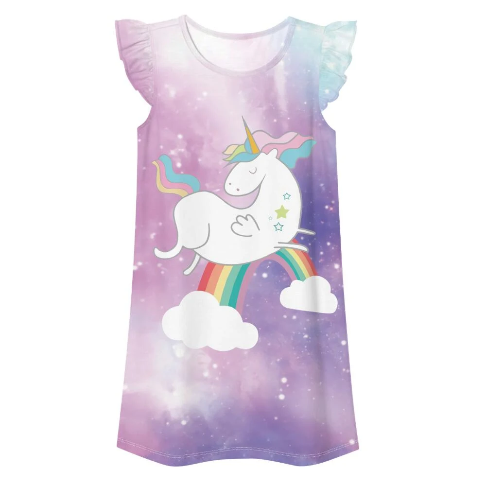 Princess Rainbow Unicorn Summer Dress 6 Princess Rainbow Unicorn Summer Dress - Image 4